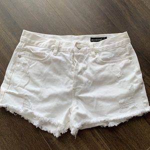 Blank NYC White Denim Shorts